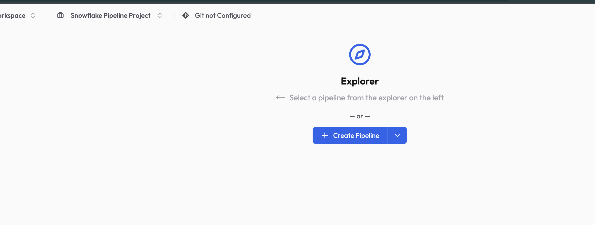Project create pipeline