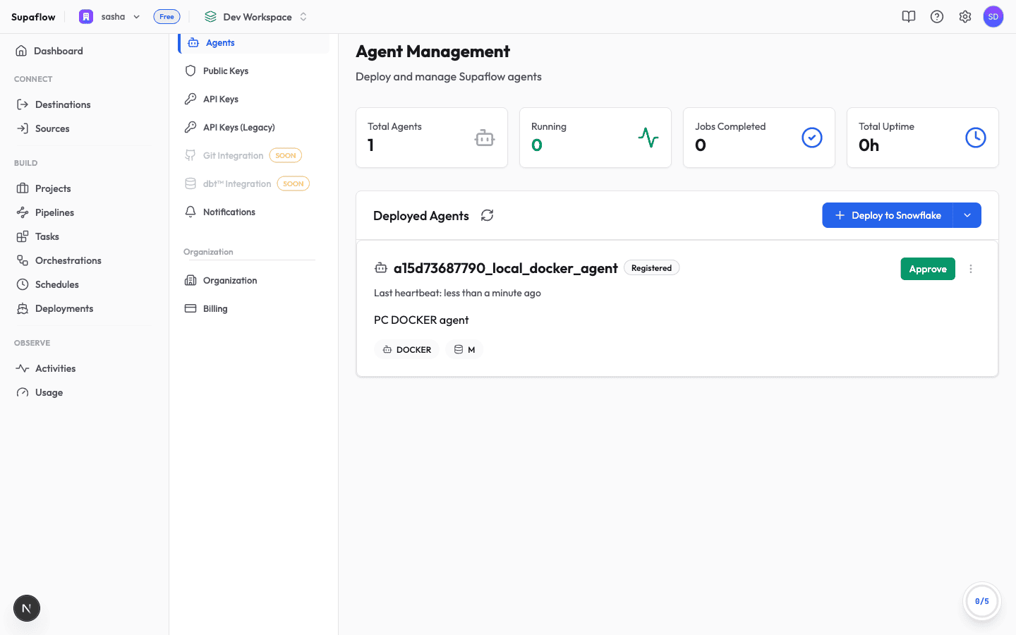 Registered agent awaiting approval